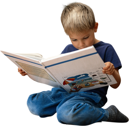 Child Reading a Book